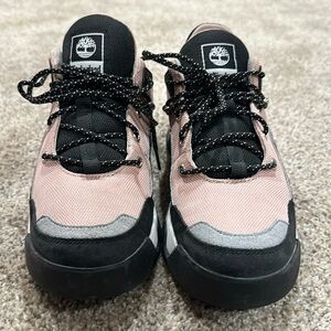 Timberland Women's Euro Swift Low Hiker Shoes Lt Pink Mesh W Black  size 7